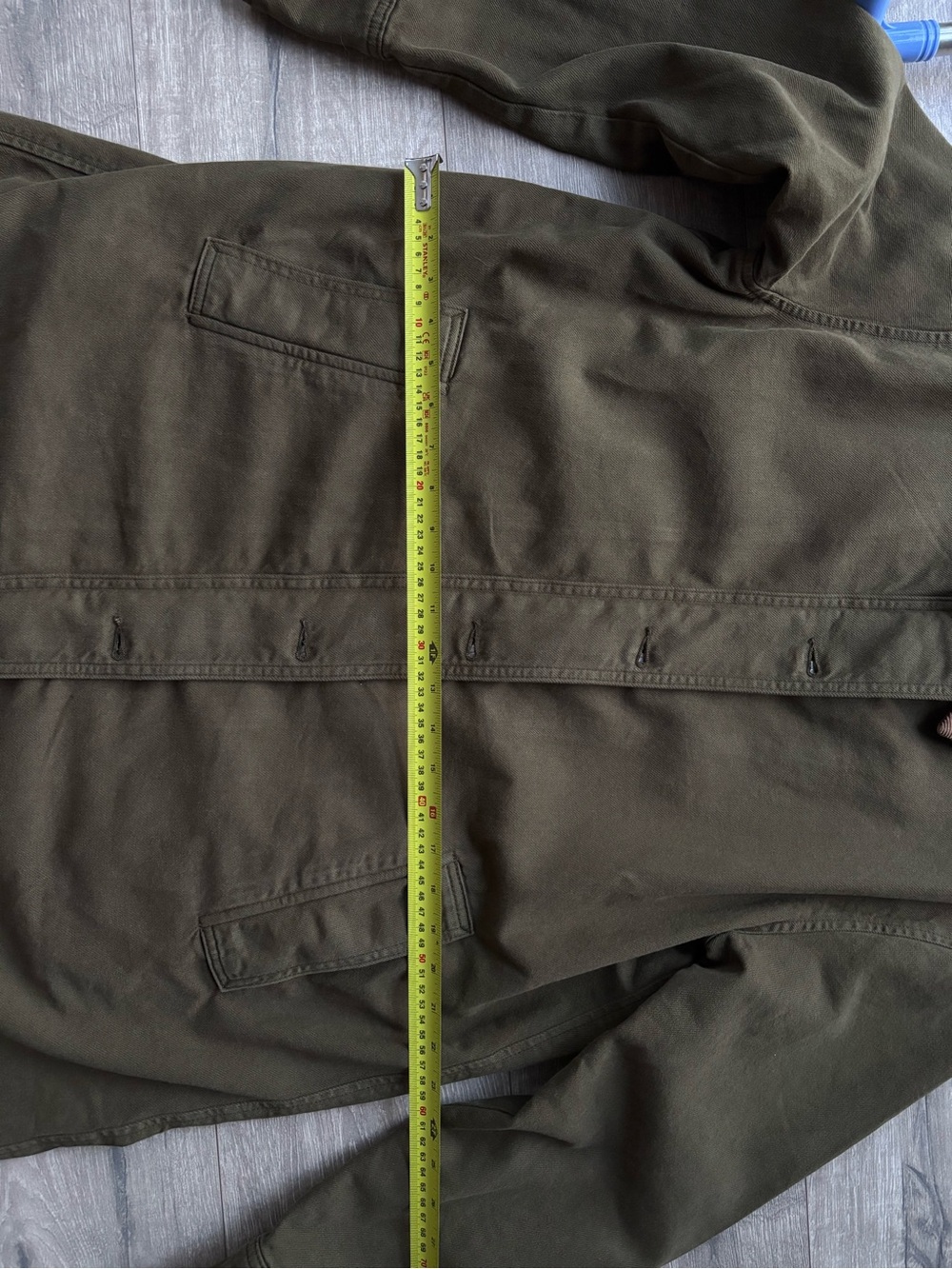 Brand New with Tags - Reformation Size Small Olive Green Mid-Length Button Coat - Picture 4 of 11